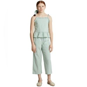 Girls Ralph Lauren Green Gingham Set